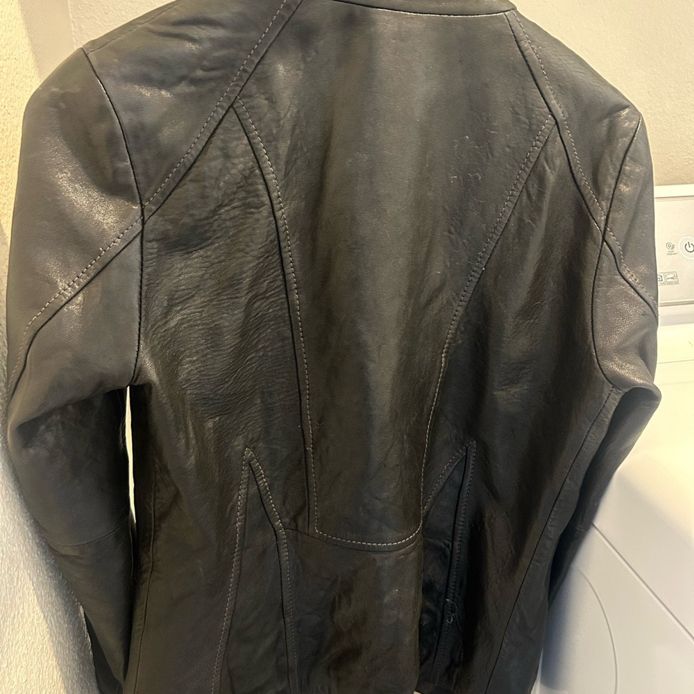 Marc New York Black Leather Jacket - Picture 5 of 5